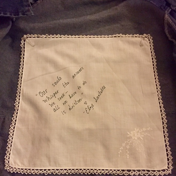 VINTAGE XOXOX Upcycled Bleached Denim Jacket - Picture 6 of 7